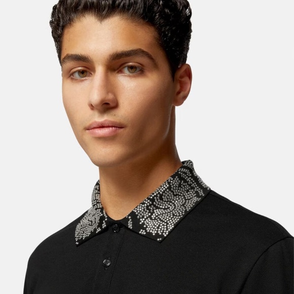 Versace studded collar polo - Picture 5 of 5